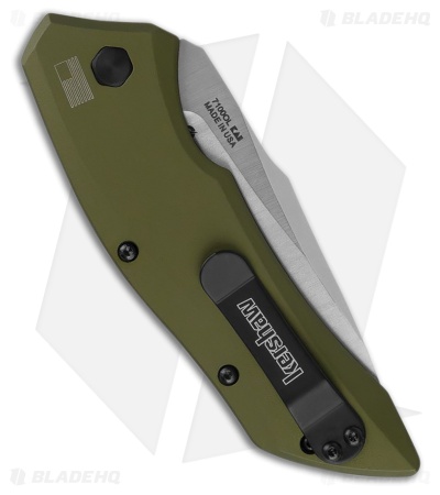 Kershaw Launch 1 Automatic Knife Olive Aluminum (3.4" Satin)