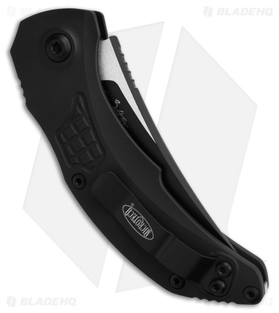 Microtech Brachial S/E Automatic Knife Black Aluminum (3.25" Black) 268A-1T