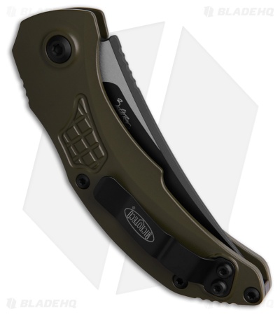 Microtech Brachial S/E Automatic Knife OD Green Aluminum (3.3" Black) 268A-1 OD