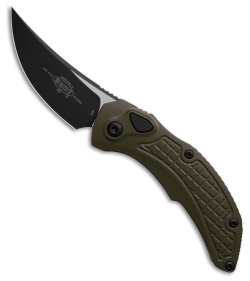 Microtech Brachial S/E Automatic Knife OD Green Aluminum (3.3" Black) 268A-1 OD