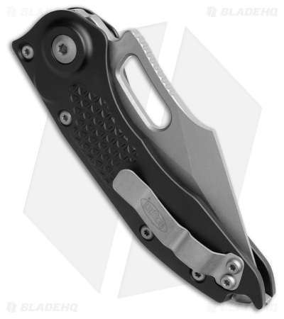 Microtech Stitch Automatic Knife Black Aluminum (3.75" Apoc Full Serr) 169-12AP