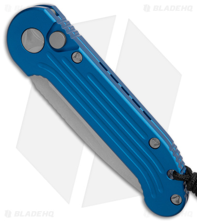 Microtech LUDT Automatic Knife Blue (3.4" Stonewash) 135-10BL