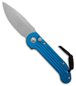 Microtech LUDT Automatic Knife Blue (3.4" Stonewash) 135-10BL