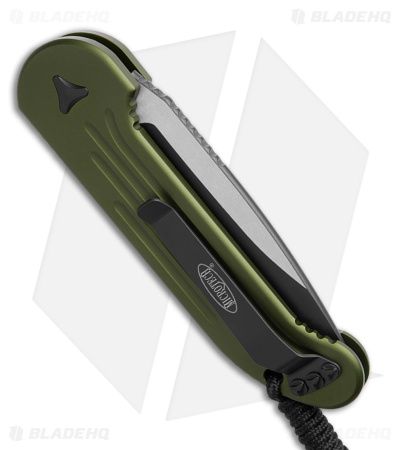 Microtech LUDT Automatic Knife OD Green (3.4" Two-Tone Serr) 135-2OD