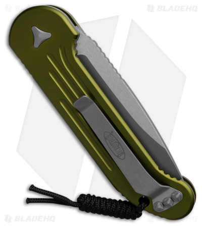 Microtech LUDT Automatic Knife OD Green (3.4" Apocalyptic Serr) 135-11APOD