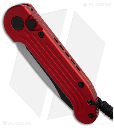 Microtech LUDT Automatic Knife Red (3.4" Black) 135-1RD