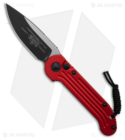 Microtech LUDT Automatic Knife Red (3.4" Black) 135-1RD