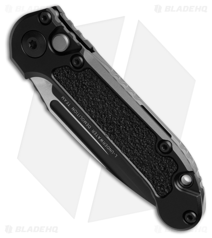 Microtech LUDT Gen III S/E Automatic Knife Black Aluminum (3.5" Black Serr)