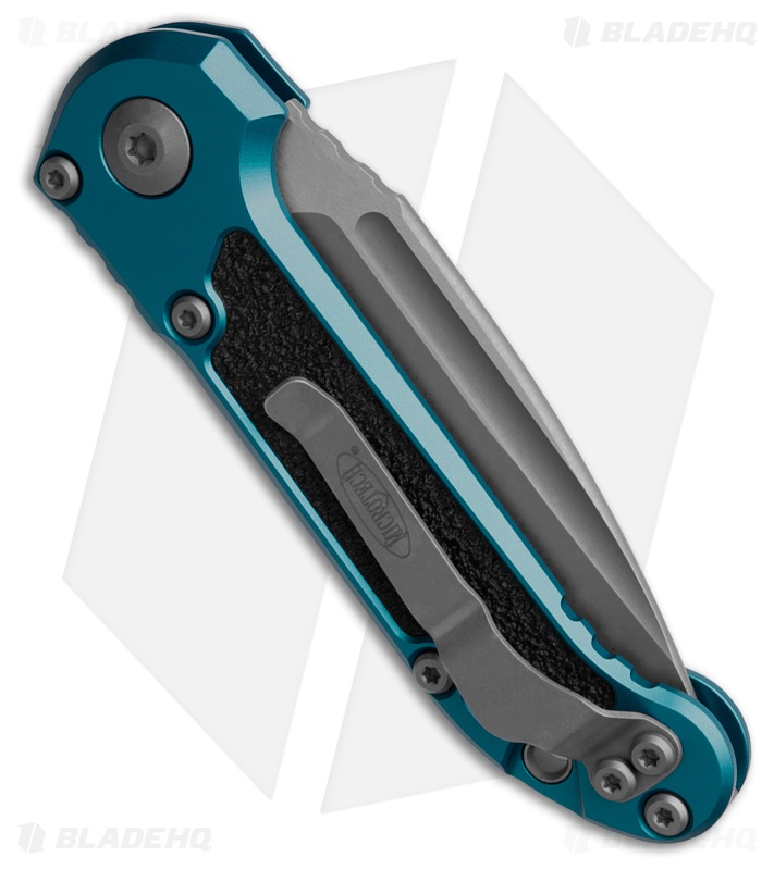 Microtech LUDT Gen III S/E Automatic Knife Blue Aluminum (3.5" Apoc Serr)