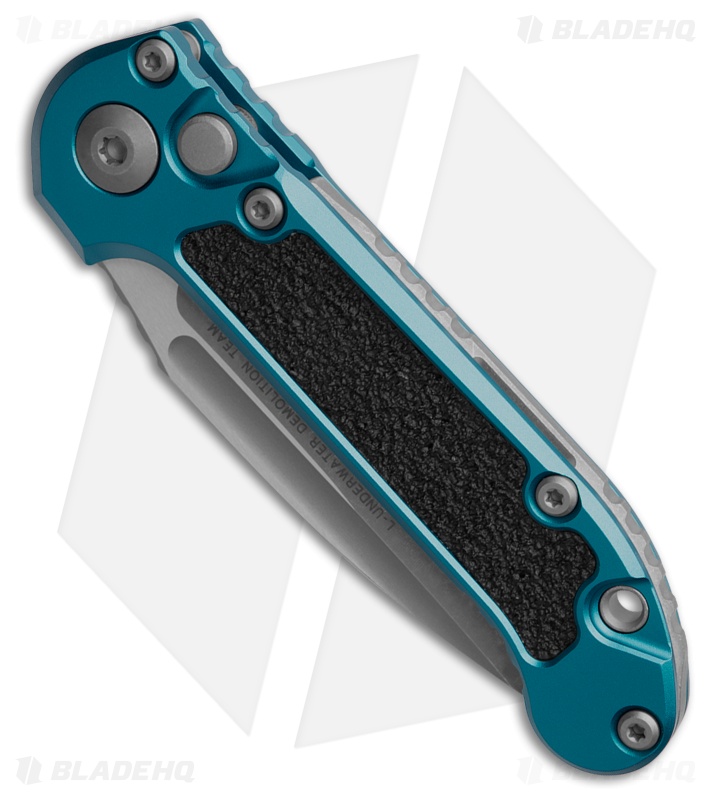 Microtech LUDT Gen III S/E Automatic Knife Blue Aluminum (3.5" Apoc Serr)