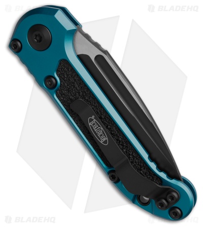 Microtech LUDT Gen III S/E Automatic Knife Blue Aluminum (3.5" Black Serr)