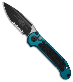 Microtech LUDT Gen III S/E Automatic Knife Blue Aluminum (3.5" Black Serr)