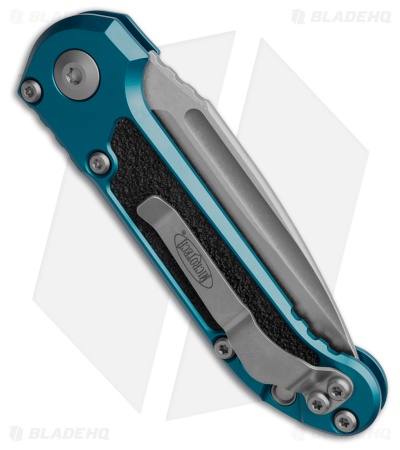 Microtech LUDT Gen III S/E Automatic Knife Blue Aluminum (3.5" SW Serr)