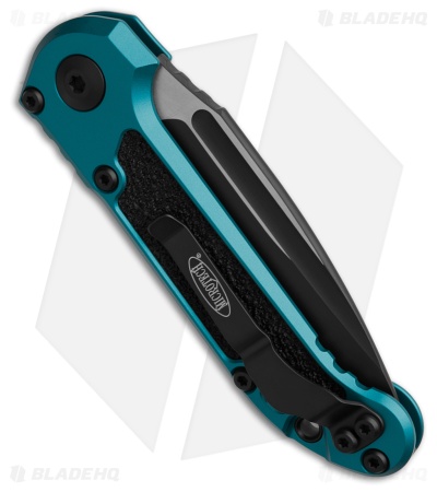 Microtech LUDT Gen III S/E Automatic Knife Blue Aluminum + 3M (3.5" Black)