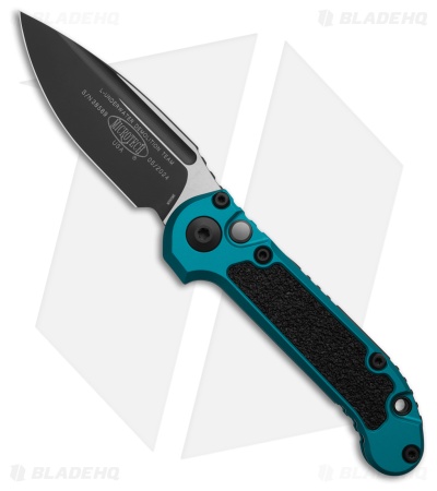Microtech LUDT Gen III S/E Automatic Knife Blue Aluminum + 3M (3.5" Black)