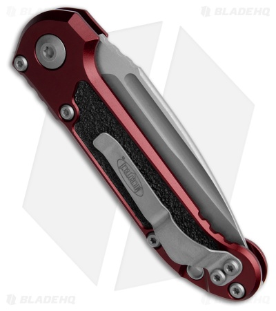 Microtech LUDT Gen III S/E Automatic Knife Merlot Red Al (3.5" Apocalyptic)