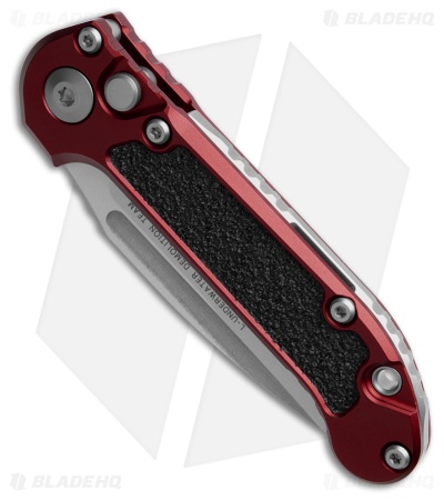 Microtech LUDT Gen III S/E Automatic Knife Merlot Red Al (3.5" SW) 1135-10MR