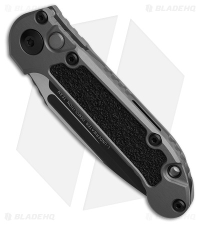 Microtech LUDT Gen III S/E Automatic Knife Natural Clear Al/3M (3.5" Black)