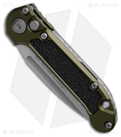 Microtech LUDT Gen III S/E Automatic Knife OD Green/3M (3.5" Stonewash)