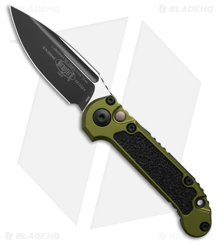 Microtech LUDT Gen III S/E Automatic Knife OD Green Al/3M (3.5" Black)