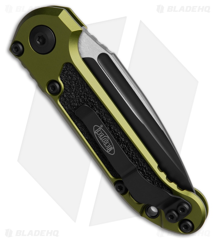 Microtech LUDT Gen III S/E Automatic Knife OD Green Al/3M (3.5" Black)