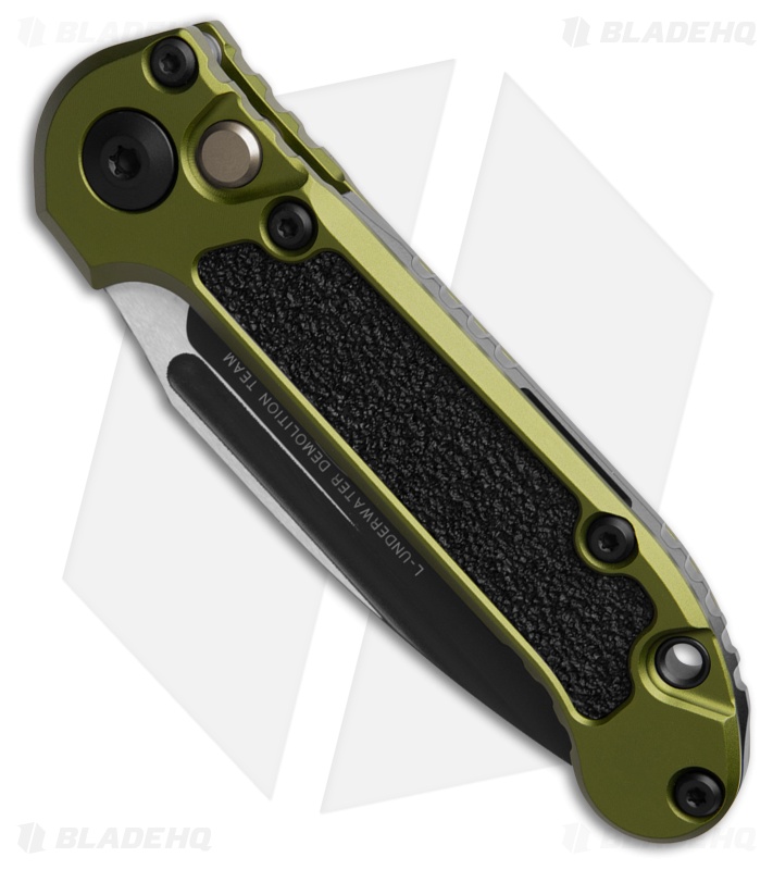 Microtech LUDT Gen III S/E Automatic Knife OD Green Al/3M (3.5" Black)