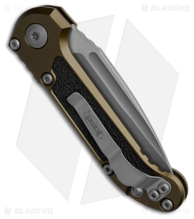 Microtech LUDT Gen III S/E Automatic Knife OD Green Aluminum (3.5" Apoc Serr)