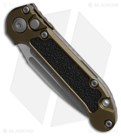 Microtech LUDT Gen III S/E Automatic Knife OD Green Aluminum (3.5" Apoc Serr)