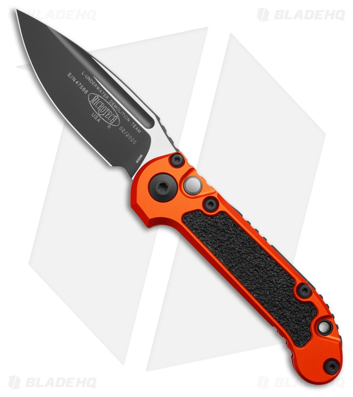 Microtech LUDT Gen III S/E Automatic Knife Orange Al (3.5" Black) 1135-1OR