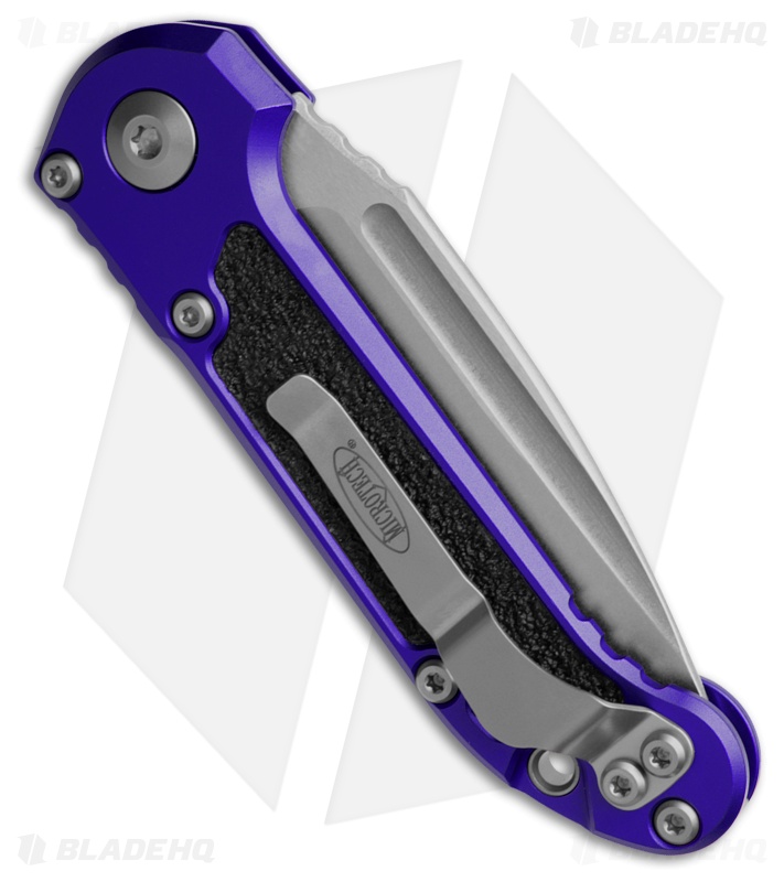 Microtech LUDT Gen III S/E Automatic Knife Purple Aluminum (3.5" Stonewash)
