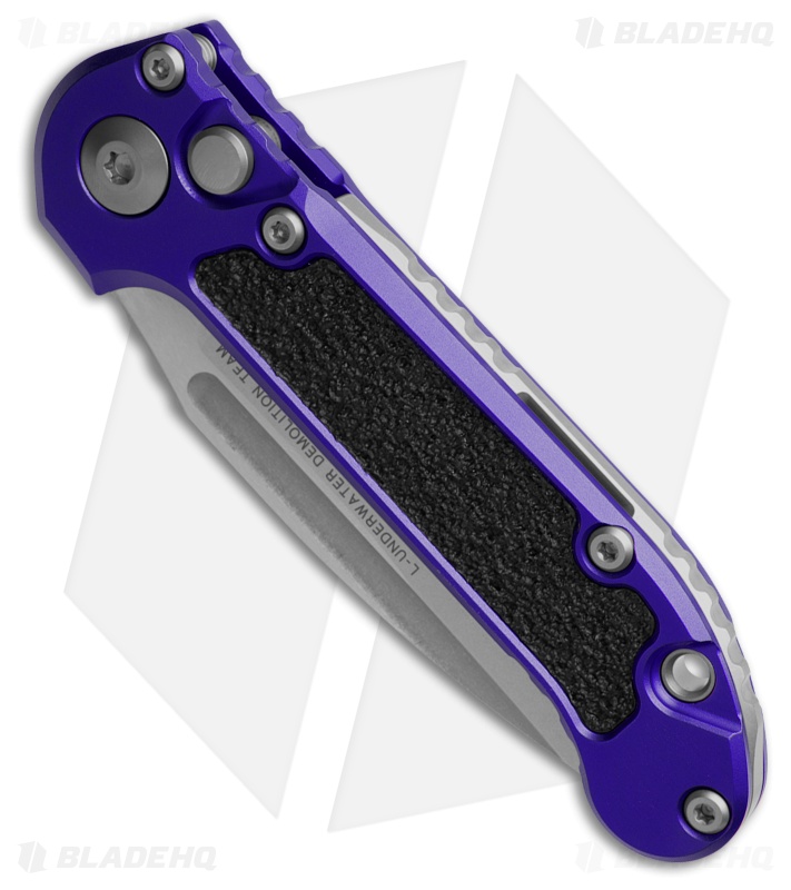 Microtech LUDT Gen III S/E Automatic Knife Purple Aluminum (3.5" Stonewash)