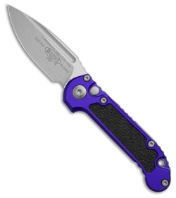 Microtech LUDT Gen III S/E Automatic Knife Purple Aluminum (3.5" Stonewash)