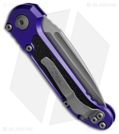 Microtech LUDT Gen III S/E Automatic Knife Purple Aluminum (3.5" Apoc Serr)