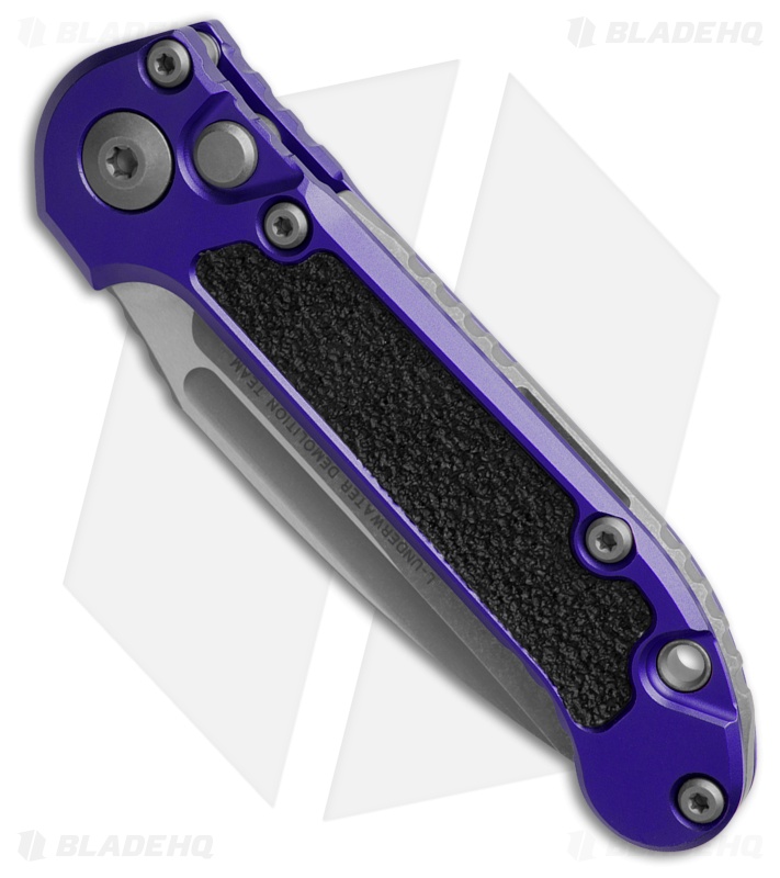 Microtech LUDT Gen III S/E Automatic Knife Purple Aluminum (3.5" Apoc Serr)