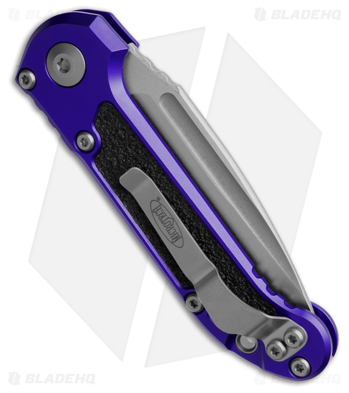 Microtech LUDT Gen III S/E Automatic Knife Purple Aluminum (3.5" SW Serr)