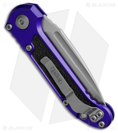 Microtech LUDT Gen III S/E Automatic Knife Purple Aluminum (3.5" SW Serr)