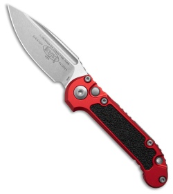 Microtech LUDT Gen III S/E Automatic Knife Red Aluminum + 3M Inlays (3.5" SW)