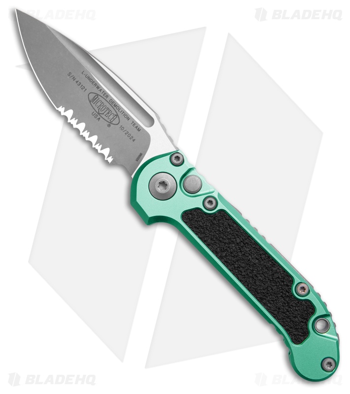 Microtech LUDT Gen III S/E Automatic Knife Turquoise (3.5" Apoc Serr)1135-11APTQ