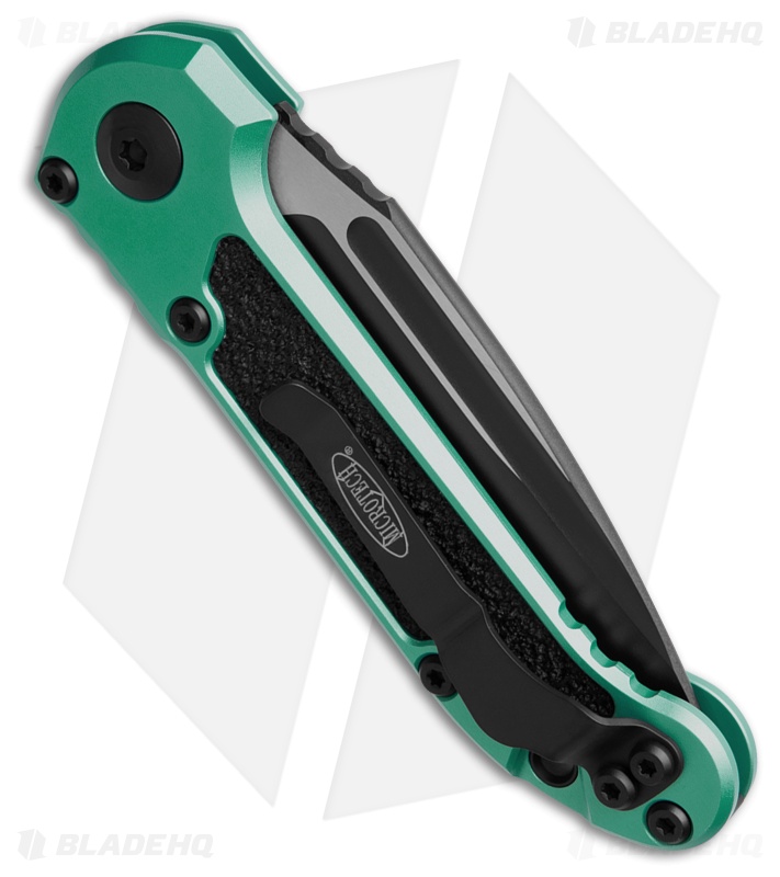 Microtech LUDT Gen III S/E Automatic Knife Turquoise (3.5" Black) 1135-1TQ