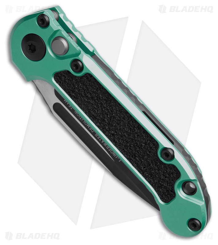 Microtech LUDT Gen III S/E Automatic Knife Turquoise (3.5" Black) 1135-1TQ