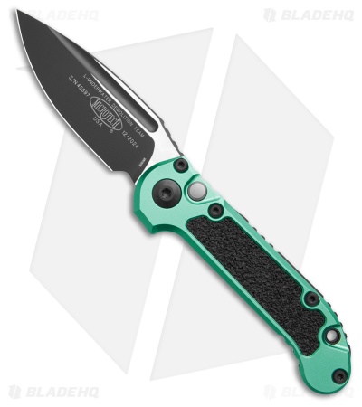 Microtech LUDT Gen III S/E Automatic Knife Turquoise (3.5" Black) 1135-1TQ