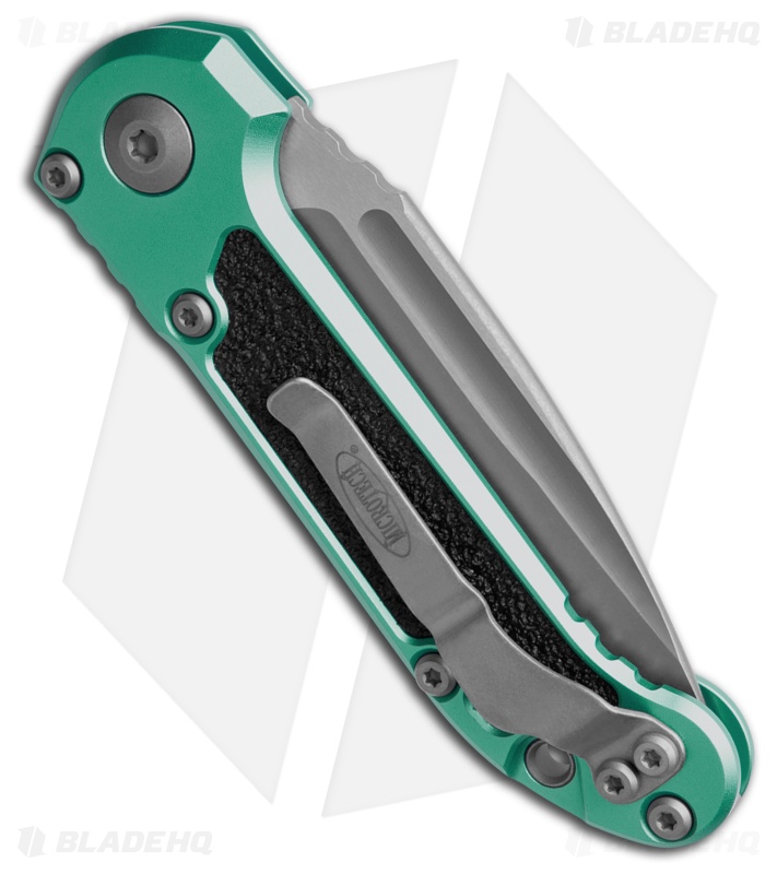 Microtech LUDT Gen III S/E Automatic Knife Turquoise Aluminum (3.5" Apocalyptic)