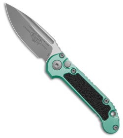 Microtech LUDT Gen III S/E Automatic Knife Turquoise Aluminum (3.5" Apocalyptic)