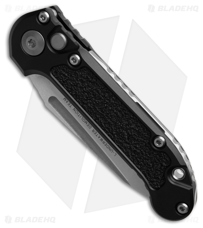 Microtech LUDT Gen III T/E Automatic Knife Black (3.5" Serrated) 1136-11