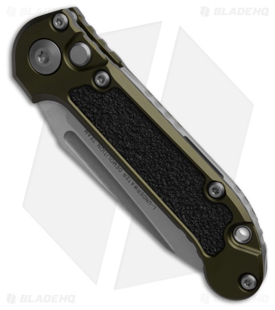 Microtech LUDT Gen III T/E Automatic Knife OD Green (3.5" Stonewash) 1136-10OD