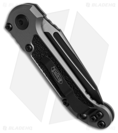 Microtech LUDT Gen III T/E Auto Knife Natural Clear Al (3.5" Black Full Serr) 