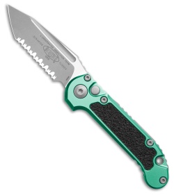 Microtech LUDT Gen III T/E Auto Knife Turquoise Aluminum (3.5" Apoc Full Serr)