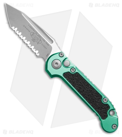 Microtech LUDT Gen III T/E Auto Knife Turquoise Aluminum (3.5" Apoc Full Serr)