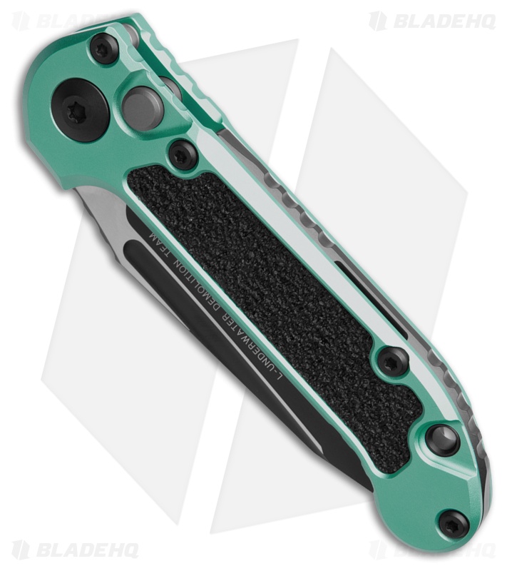 Microtech LUDT Gen III T/E Auto Knife Turquoise (3.5" Black Full Serr) 1136-3TQ