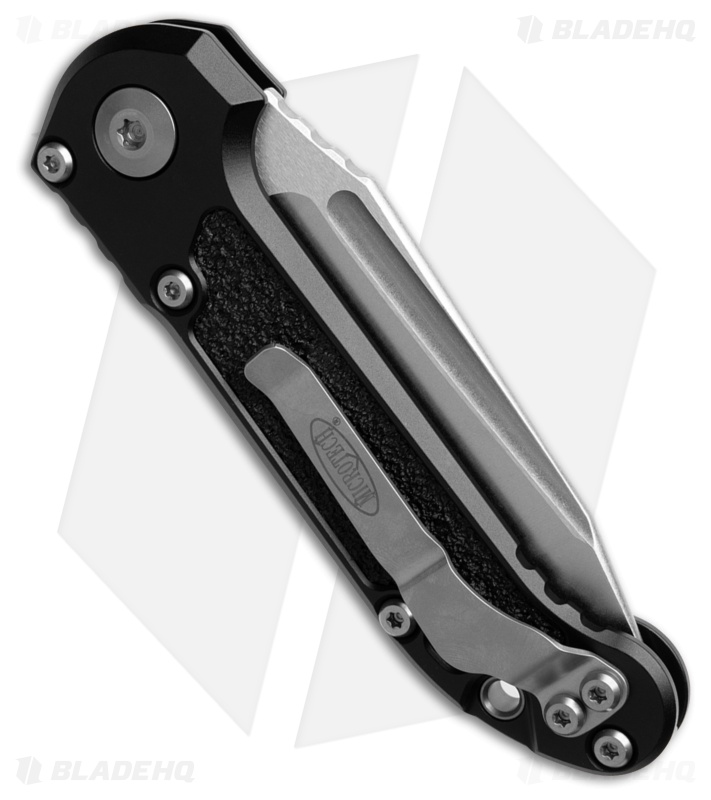 Microtech LUDT Gen III T/E Automatic Knife Black (3.5" Stonewash) 1136-10